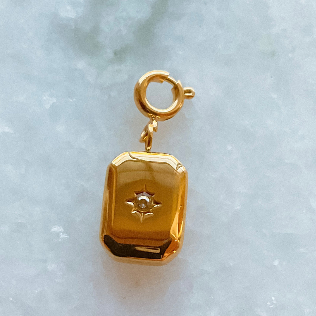 Square Gem Charm