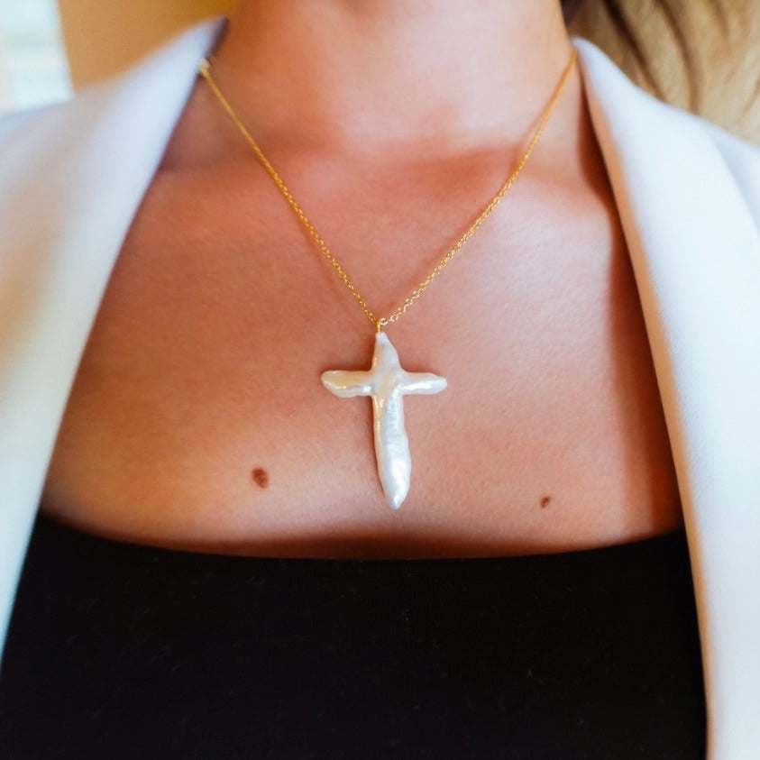 ★ENGBROX★ silver925 belief cross pearl necklace EBNL24053S sfcnp4.jpg