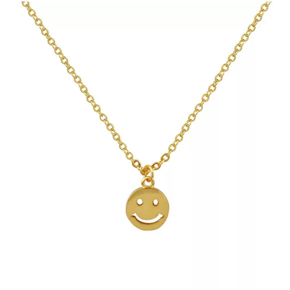 Gold plated happy days necklace