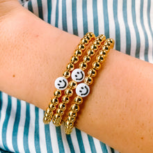 Load image into Gallery viewer, Smiley face beaded bracelet
