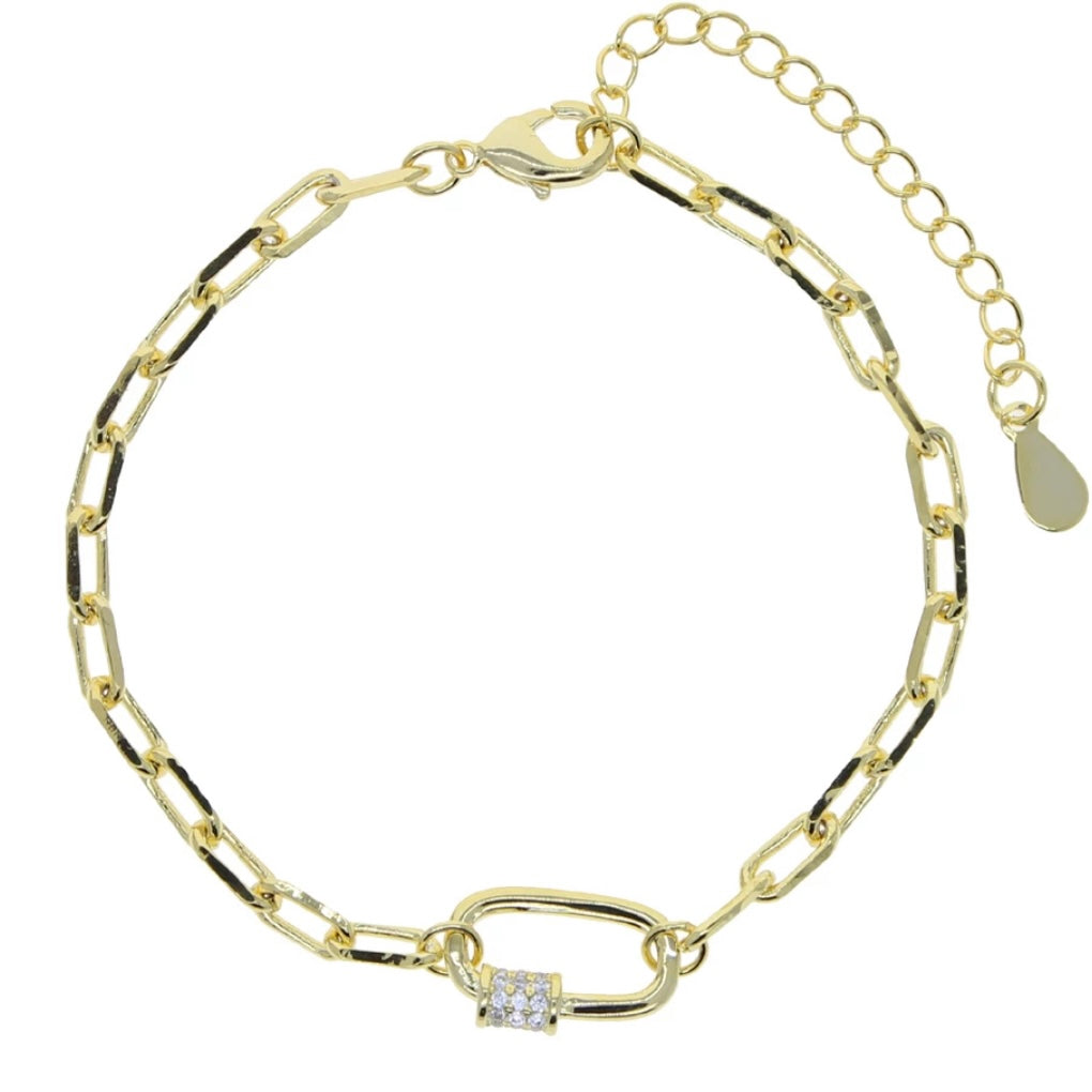 Bling link bracelet