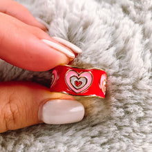 Load image into Gallery viewer, Happy Heart Adjustable ring
