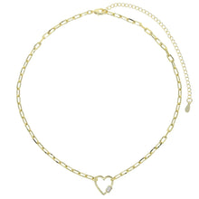 Load image into Gallery viewer, Heart link necklace
