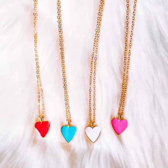 Heart of gold necklaces