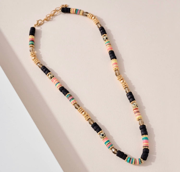 Boho beaded necklace