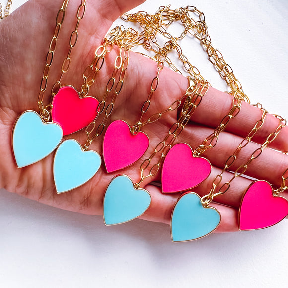 Love heart necklaces