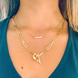 Lightning bolt chain necklace