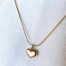 Load image into Gallery viewer, Double-sided Heart necklace tarnish free
